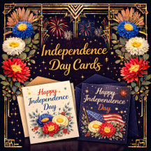 Patriotic Independence Day Greeting Cards