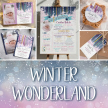 Winter Wonderland Magical Forest 1st Birthday