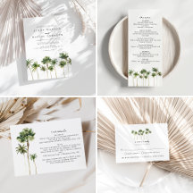 Watercolor Palm Tree Wedding Collection   KAIA