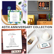40TH WEDDING ANNIVERSARY Stationery & Supplies