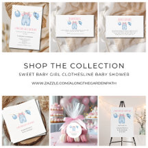 Sweet Baby Girl Clothesline Baby Shower 