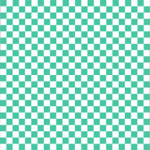 Biscay Green and white check
