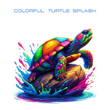Colorful Turtle Splash-Fisherman Core