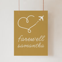 Farewell Celebration Heart Plane Collection