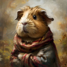 Classical Portrait Of A Guinea Pig