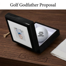 Golf Godparent Proposal Gifts
