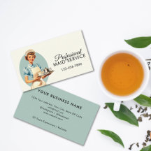 Professional Retro Maid Housekeeping Service Kit