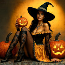 Enchanting Halloween Witch, A Bewitching Beauty