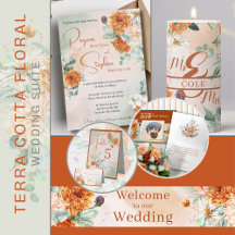 Terracotta Floral Wedding Suite