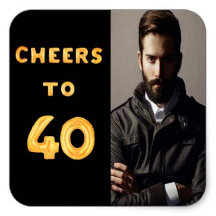 40th birthday party - balloon text