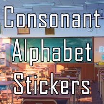 Consonant Alphabet Stickers