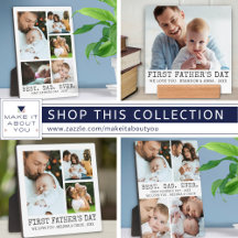 First Father's Day Small Photo Display Keepsakes