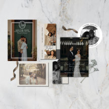 Save the Date Modern Typography Collection