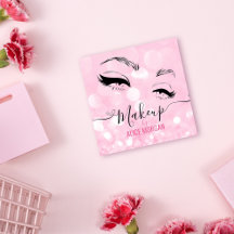 Pink Sparkly Makeup Artist Glamour Bokeh Sequin