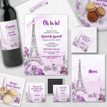 Purple Paris Iris Bridal Shower