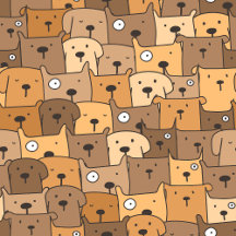 Funny brown dog cartoon