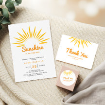 Whimsical Sunshine Baby Shower collection