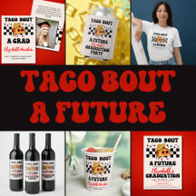 Retro Let's Taco Bout a Future Graduation Fiesta