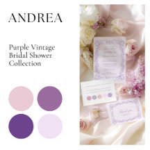 Andrea • Vintage Purple Romantic Bridal Shower 