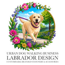 Urban Dog Walking Co. Branding - Labrador