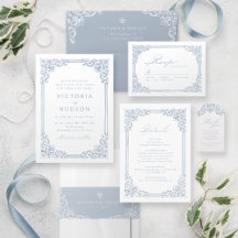 Vintage Frame Elegant Script Wedding