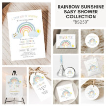 Rainbow Sunshine Baby Shower Collection