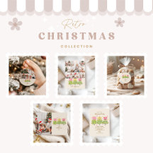Photo Bright Ribbon Trees Holiday Family