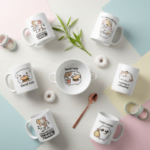Funny Kawaii Meme Mugs – Cute Cat & Dog Relatable 