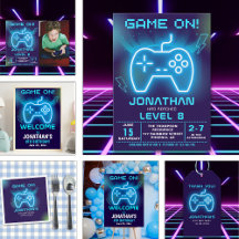 Game on, Fun Birthday Gamer Boy