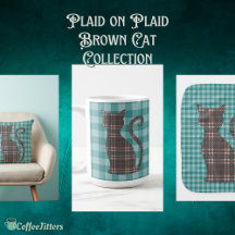 Plaid on Plaid Brown Cat