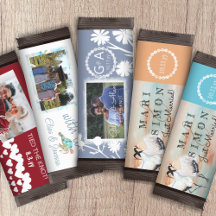 Budget DIY Wedding Chocolate Bar Wrappers