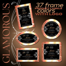 Product Labels Logo Ornament Jewels Shimmery Color