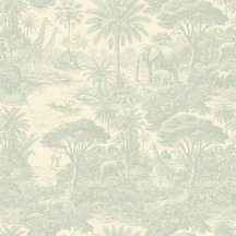 Vintage Jungle Toile Wedding Suite Vanilla Sage
