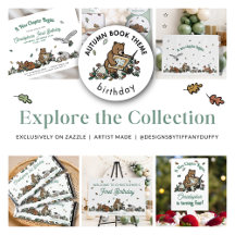 Book Theme Birthday Party with Woodland Animals