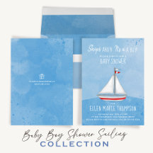 Baby Shower Ship's Ahoy, It's a Boy 