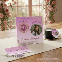 Glamorous Rose Gold Glitter   21st Birthday