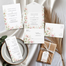 Wedding with wild flowers.