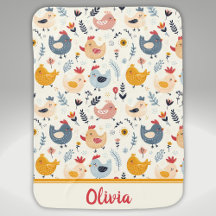 Cute Chickens in the Farm