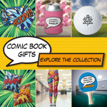 Modern Fun Personalized Comic Book Theme Gifts