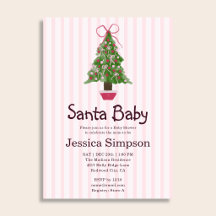 Santa Baby Winter Christmas Themed Baby Shower
