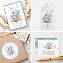 We Can Bearly Wait Boy Baby Shower