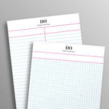 Ruled Paper Notepad Collection
