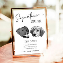 Black And White Dog Personalized