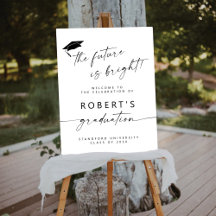Minimalist Graduation Party Signs and Banners
