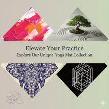 Elegant Blue Gold Mandala Meditation & Yoga Mat