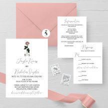 MInimalist Pink Rose Wedding Collection