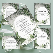 Delicate Spring Leaves Wedding Collection