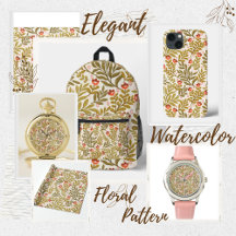 Elegant Watercolor Floral Pattern