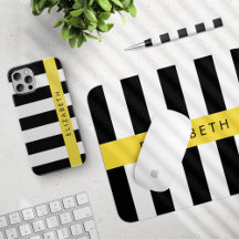 Black Stripes, Yellow - Home Decor Collection