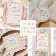 Colorful Pastel Gemstone Birthday Party